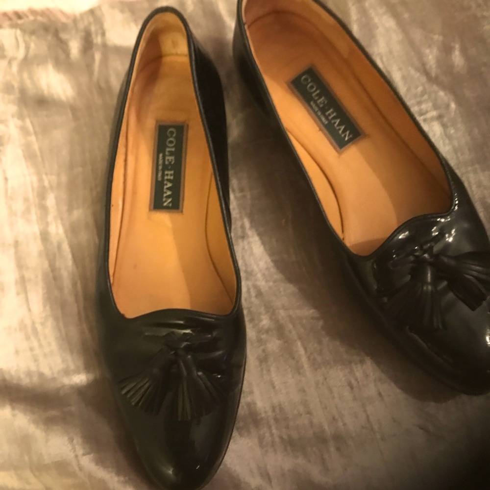 Cole Haan Patent Tassel Loafers